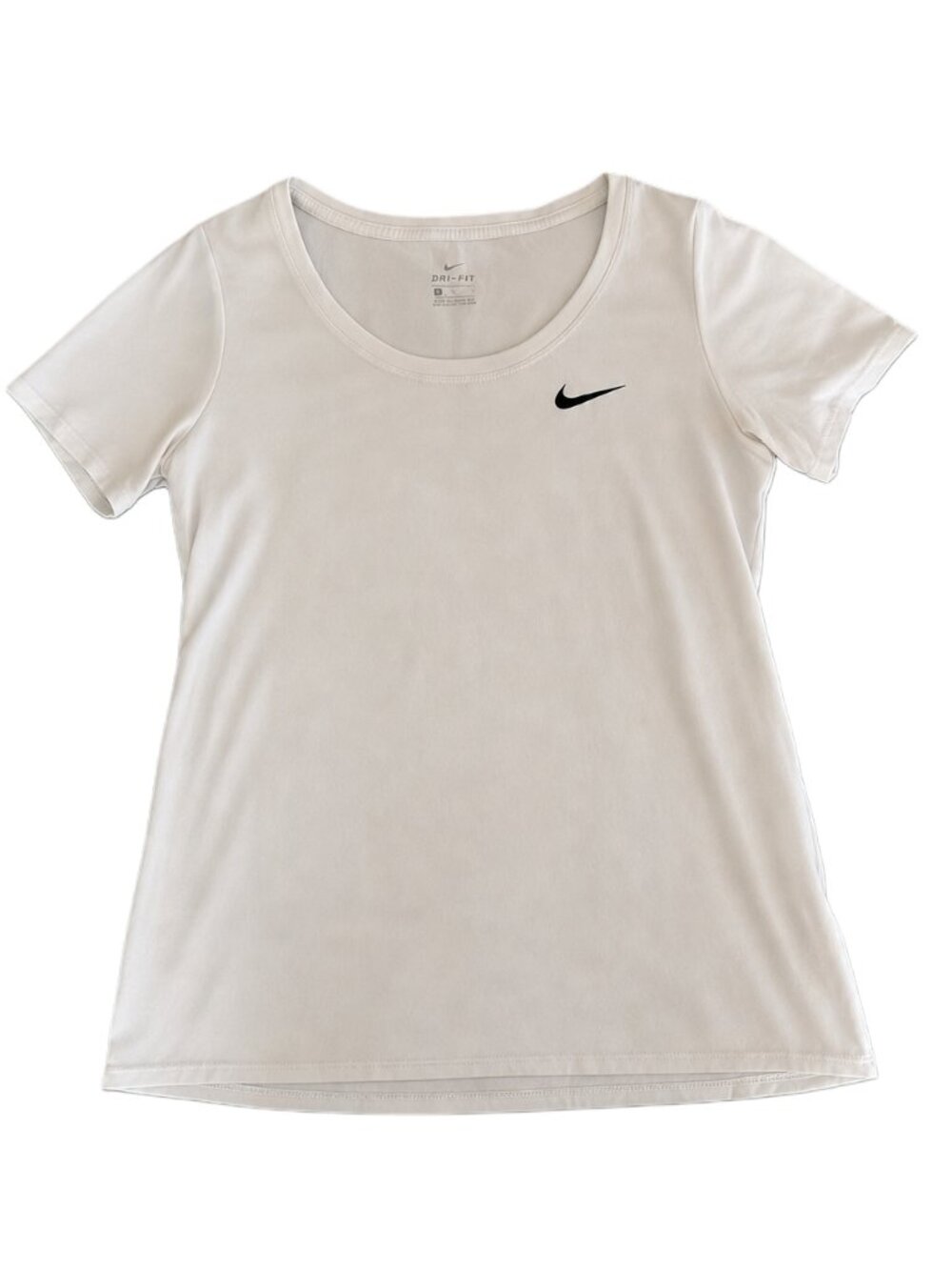 Nike Dri-FIT White Athletic Short Sleeve Performance Tee Women’s Medium